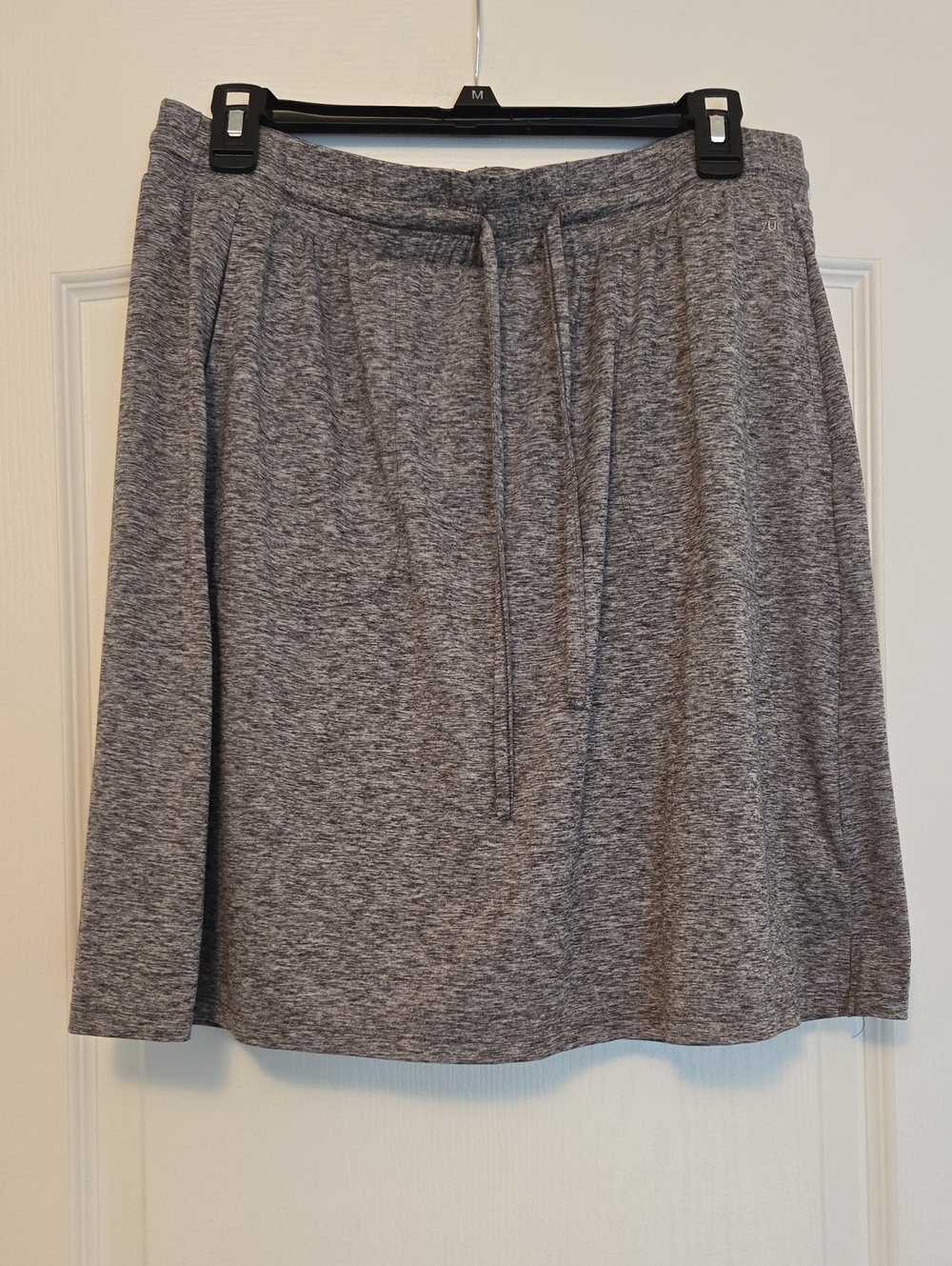 2/$20 Gray Drawstring Casual Skirt W/ Shorts W/ Pockets- Medium